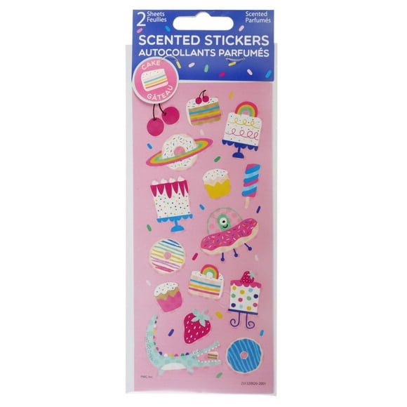 30CT Cake Scratch & Sniff Scented Stickers