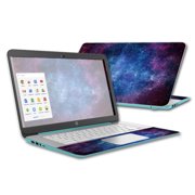HP Chromebook 14 Skin Decal - Ombre Pink, Purple & Teal Gradient Vinyl Wrap
