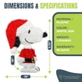 thumbnail image 3 of Open Box 18 Inch Pre-Lit LED Snoopy Santa Indoor/Outdoor Holiday Decoration, 3 of 9