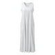 thumbnail image 4 of Vestido largo sin mangas con cuello en V y color liso para mujer: corte holgado, bolsillos, vestido informal cómodo para el día a día., 4 of 5