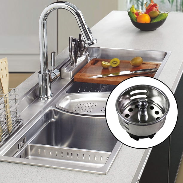 Codor de fregadero de cocina, tapón de codor de fregadero de material acero inoxidable, recambio de tapones de del codor de (diámetro: 42 perfecl colador fregadero