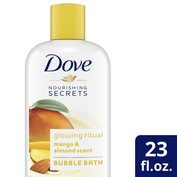 Dove Glowing Care Bubble Bath Mango and Almond, 23 fl. Oz.