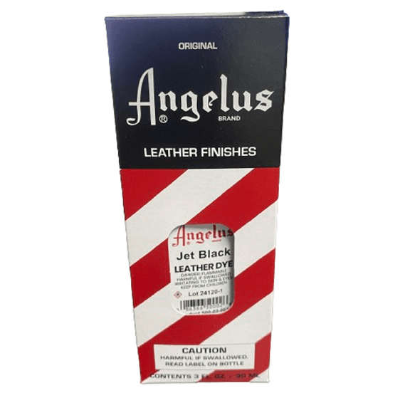 Angelus Leather Dye Jet Black 3 Oz Pack of 2