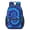 Blue and Purple, variant on Red and Blue Tie Dye Pattern 17" School Backpacks for Teens,Waterproof Oxford Fabric,S-Shape Padded Straps for School,Travel,Hiking,Camping