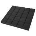 thumbnail image 2 of Panel de absorción de esponja, 50 x 50 x 5 cm, 6 piezas de espuma de ingeniería, baldosas de espuma acústica, espuma insonorizada para estudio, claridad notable, 2 of 10