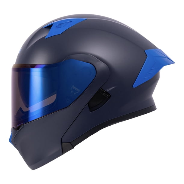Casco Roda Rush Azul Mate Mica Azul Abatible Svs azul L