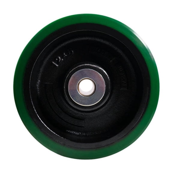 8” x 4” Heavy Duty V-Groove Forged Steel Wheel with 1 Inch Bore - Service Caster