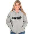 thumbnail image 3 of Country Cutie Southern Cowgirl Womens Plus Size Graphic Zipper Hoodie Brisco Brands 4X, 3 of 5