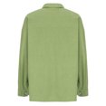 thumbnail image 5 of Ashirexll Womens Jacket Corduroy Versatile Long Sleeve Solid Color Cardigan Jacket Lightweight Top Outerwear Green XL, 5 of 8