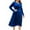 *Blue, variant on ClodeEU Womens Plus Size V Neck Formal Long Sleeve Velvet Midi Dresses,Fall Elegant Flowy Party Dresses Green,Womens Plus XXXXL