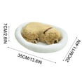 thumbnail image 3 of Simulation Animals Toy Realistic Sleeping Breathing Dog Will Call With Cloth Mat Sleeping The Doll Toy Kids Gifts, Xinsrenus Under $5! Simulation Animals Toy Realistic Sleeping, 3 of 4