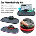 thumbnail image 2 of Multifunction Car Dashboard Organizer Pad, 360 Rotating Phone Mount, Anti-Slip Silicone Mat for Keys, Sunglasses, Coins, & GPS Navigation, 2 of 8