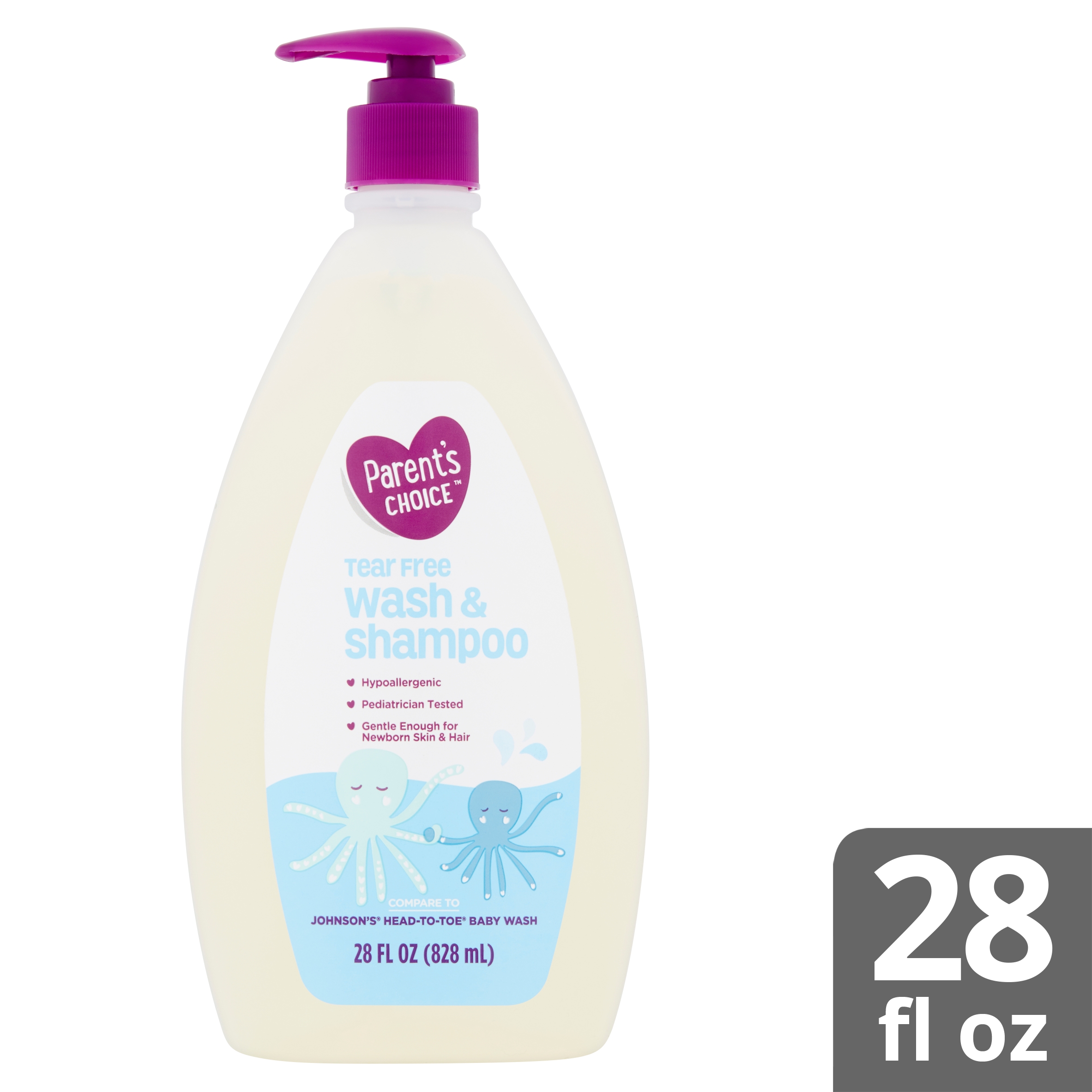 Parent's Choice Tear Free Baby Wash & Shampoo, 28 fl oz - image 5 of 8