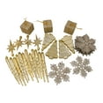 thumbnail image 2 of 125-Piece Club Pack of Shatterproof Champagne Gold Christmas Ornaments, 2 of 6