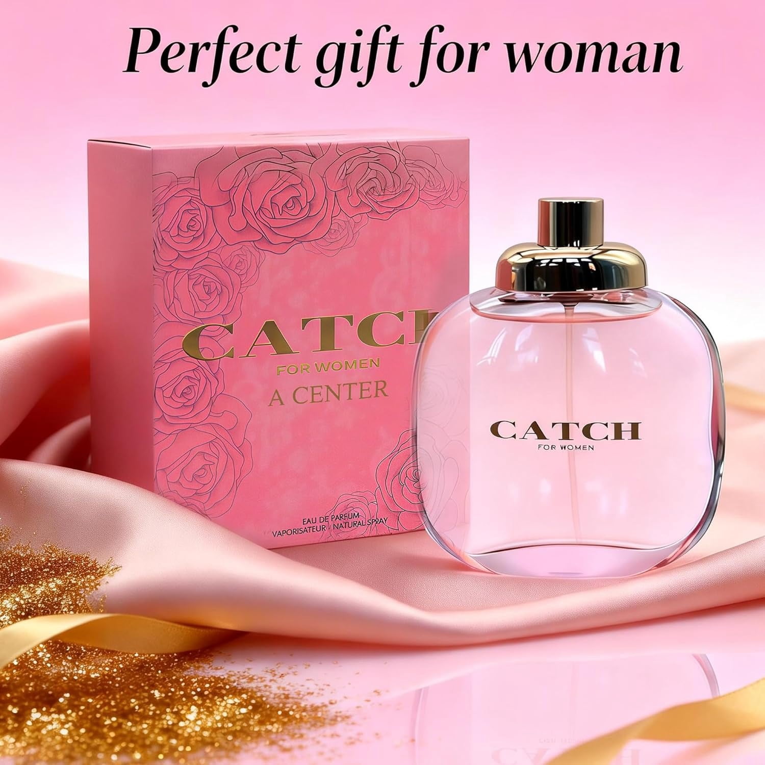 Catch for Women Perfume para mujer Enhanced Allure Perfume Vanilla, Sweet, Floral Eau de Parfum Long Lasting Fragrance for Women, 100 ml*2