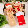 thumbnail image 4 of 1 Pair Christmas Refrigerator Handle Covers Cookie Man Design Fabric Cloth Kitchen Appliance Handle Sleeves, 4 of 7