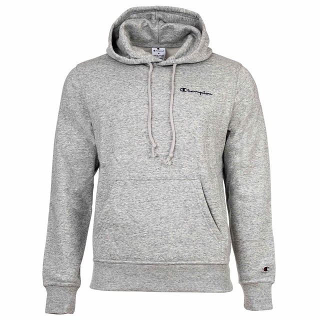 Champion Sudadera con capucha para hombre - Sudadera con capucha, Heavy Soft, felpa, logotipo bordado Gris claro 2XL (XX-Large)