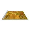 thumbnail image 2 of Ahgly Company Machine Washable Indoor Rectangle Abstract Yellow Modern Area Rugs, 5' x 7', 2 of 4