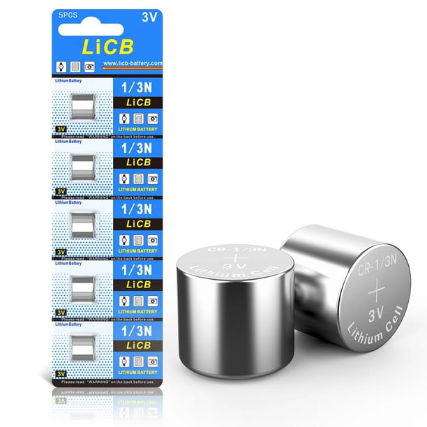 LiCB CR1/3n 3v lithium battery CR 1/3N Batteries (5 Pack)