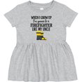 thumbnail image 3 of Inktastic Future Firefighter Like My Uncle Girls Baby Dress, 3 of 5