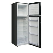 Arctic Chef 10 Cu. ft. Retro Refrigerator, Top Mount Apartment-Size Fridge, Black
