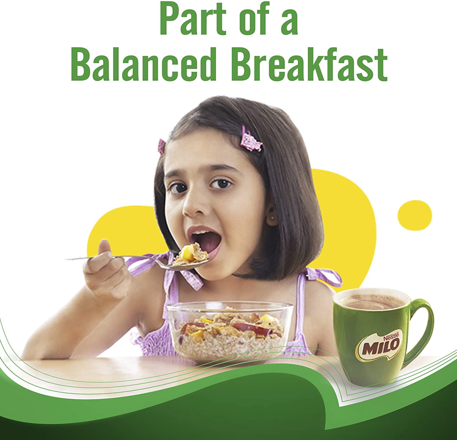 NineChef Bundle - NESTL MILO Chocolate Malt Beverage Mix, 3.3 Pound Can (1.5kg) | Fortified Powder Energy Drink (pack 1) Plus One NineChef Brand Long Handle Coffee Spoon