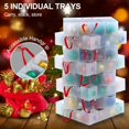 thumbnail image 4 of Caja de almacenamiento para bolas decorativas navideñas BIEBOS impermeable, 4 of 6