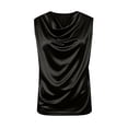 thumbnail image 6 of WULMLEO Women's Elegant Silk Satin Tank Tops Sleeveless Cowl Neck Dressy Casual Blouses Black XL, 6 of 6