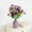 Purple-PP, variant on MMJ Artificial Flowers Chrysanthemum Bouquet 11.81in Orange Purple Pink Yellow White Realistic Silk Home Wedding Decor