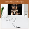 thumbnail image 3 of KAKOWELY Urna con colgante de huella de pata de perro y gato para cenizas, joyería de cremación, collar de urna para cenizas de mascotas, 3 of 4