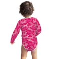 Long Sleeve Onesies Girl Boy, Modern Minimalist Cool Horse Pink Soft
