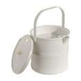 thumbnail image 1 of Cubo de basura para desechos de té, contenedor de basura portátil para accesorios de cubierta con contabilidad Blanco, 1 of 9