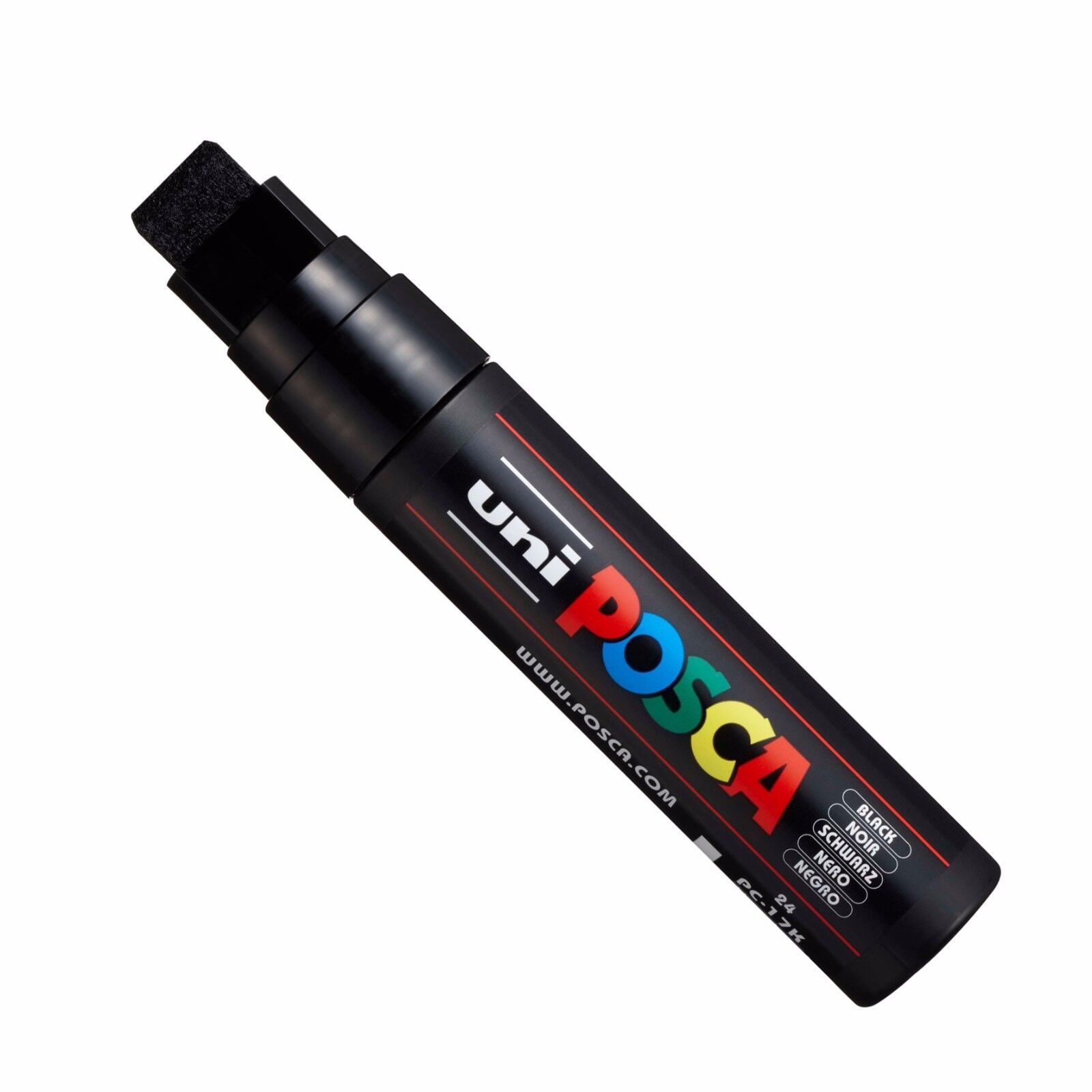 POSCA - Broad Nib Paint Marker Pens Set - MOP'R, PC-17K, PC-8K - Black Ink - Pack of 3