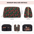 thumbnail image 5 of Naloa Ladybugs In Love Leather Makeup Bag for Purse Travel, Portable Small Cosmetic Organizer for Women and Girls, Make up Bag with Zipper, 5 of 8