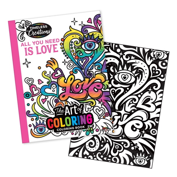 Cra-Z-Art Timeless Creations Adult Neon Graffiti Coloring Set