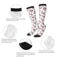 thumbnail image 6 of Lsque Red Snake Printed Crew Socks Men's Women's LightWeight Thin Casual Calf Socks ,Knee High Socks,Cotton Socks, 6 of 9