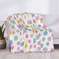 thumbnail image 4 of Throw Blanket for Couch, retro dots spots blots circle Super Soft Fuzzy Comfy Warm Throw Blanket, Cuteness Lightweight Cozy Plush Flannel Blanket & Throws for Sofa and Bed All Season, 4 of 5
