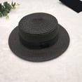 thumbnail image 6 of sususu Straw Sun Hat for Men Women Summer Western Cowgirl Hat Woven Hollow Out Wide Brim Hat Khaki Black, 6 of 6