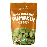 Organic Raw Pepitas (Pumpkin Seeds), 2 Pounds  Non-GMO, Raw, Kosher, Vegan  by Food to Live