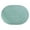 Light Green & White, variant on Leslie Country Turquoise & White Area Rug Half Circle 20" x 40" Half Circle