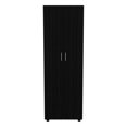 thumbnail image 5 of Atlin Designs Modern Wood Armoire with One Cabinet & 2 Shelves in Black, 5 of 12