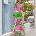 thumbnail image 3 of Pink & Green Fashions / Products Long Dress luxury evening dresses for women 2024 Elegant gowns, 3 of 4