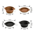 thumbnail image 4 of GOOPAWS Silicone Non-Skid Travel Cat & Dog Bowl, 2 count, Black/Brown, 4 of 6
