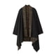 thumbnail image 1 of Cárdigan para hombre, para hombre y mujer, con cuello chal, informal, con bolsillos, estilo kimono Negro, 1 of 8