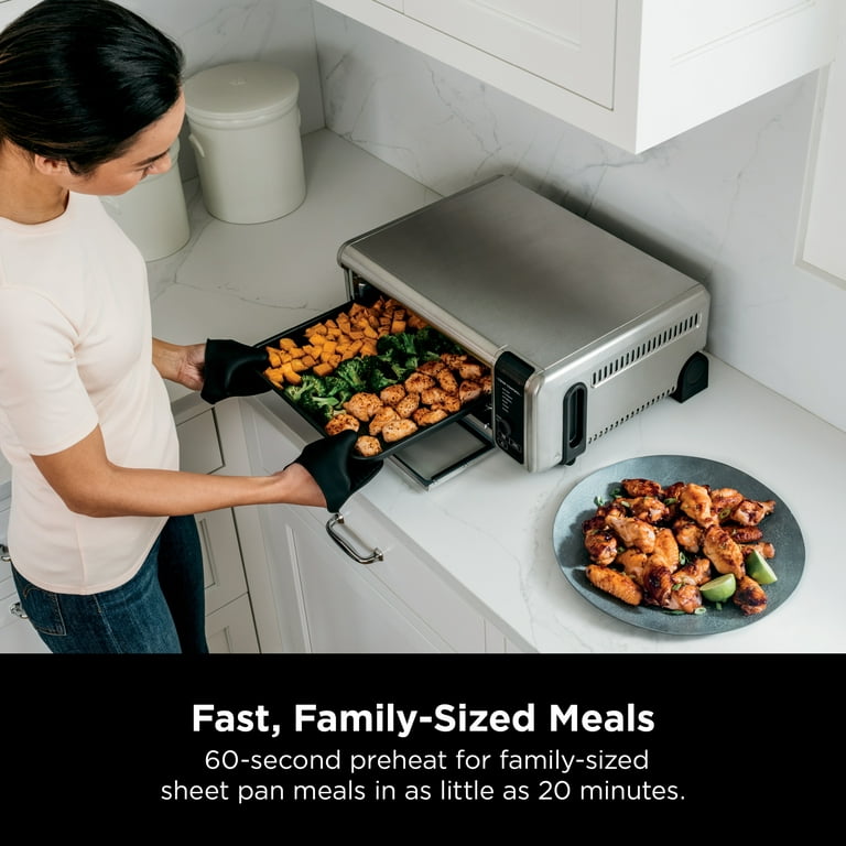 Restored Ninja Foodi 6-in-1 Digital Air Fry, Large Toaster Oven, Flip-Away,  SP080 (Refurbished) 