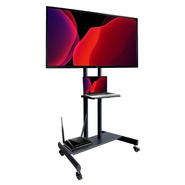 Soporte Pantalla Tipo Carrito Big Room 4 Ruedas para TV 32 a 75 pulgadas