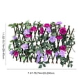thumbnail image 3 of Panel de Cerca de Seto Artificial con Hojas Falsas Densas y Flores Amarillas, Pantalla Decorativa Resistente a la Intemperie para Balcones, Jardines y Espacios Exteriores, 3 of 7