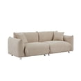 thumbnail image 2 of Hommoo 85.8" Sofa Oversized Loveseat Couch Sofa, Modern Sherpa Sofa for Apartment, Home&Office, Camel, 2 of 9