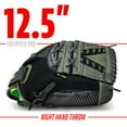 thumbnail image 3 of Franklin Sports Windmill Softball Glove - Adult + Youth Fastpitch - 12.5" Righty - Green, 3 of 7