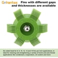 thumbnail image 3 of Fin Straightener Comb Air Conditioner Fin Comb Radiator Condenser AC Cleaner Repair Tool Air Conditioning Brush Accessory for Cleaning Car Automotive Refrigeration Radiator Evaporator 2Pcs, 3 of 5